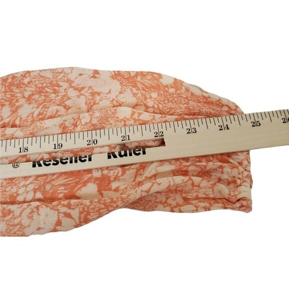 Anthropologie Blouse XSP Orange Claudia Embroidered Babydoll Tunic Top Boho - Picture 10 of 10